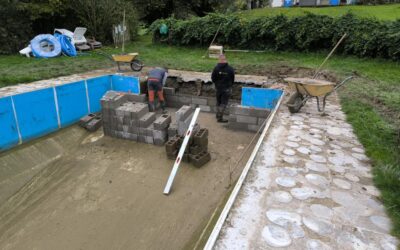 Rénovation d’un bassin à Crozant (23) sur un projet de gîte